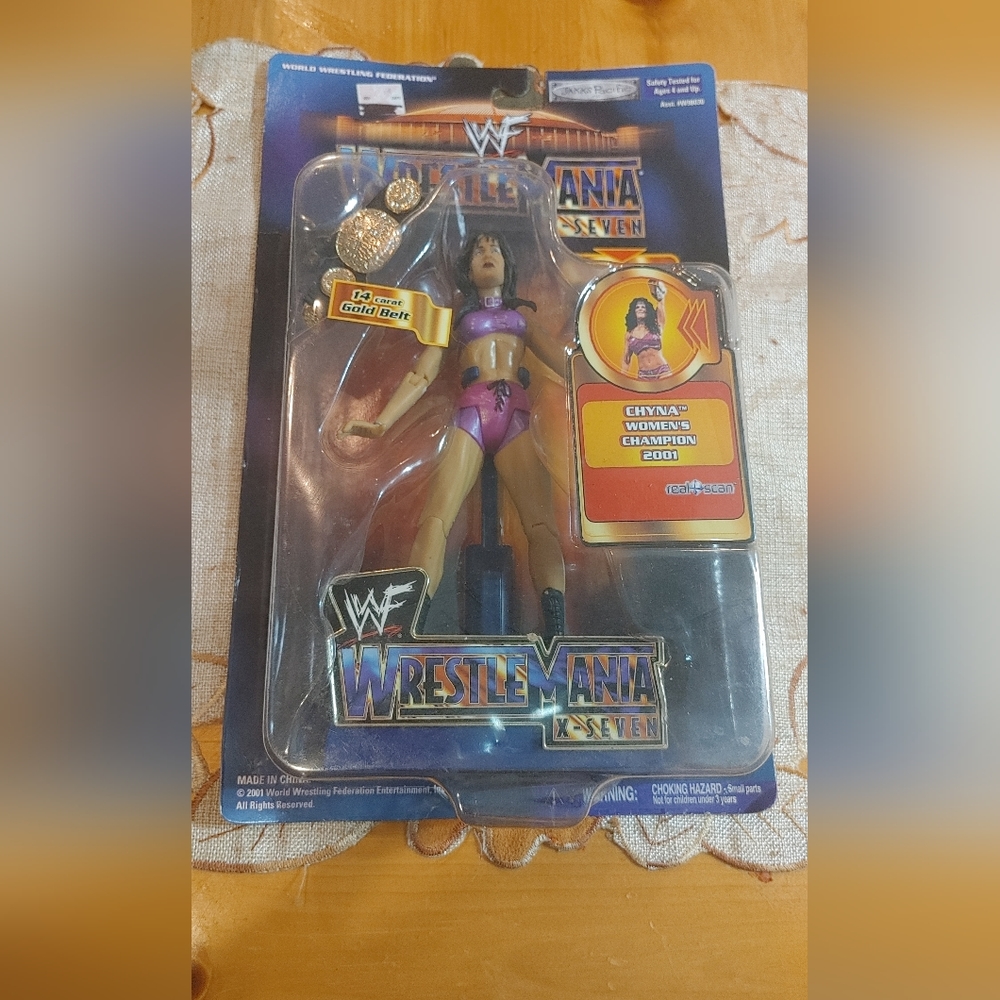 Jakks Pacific WWF Wrestlemania X-seven Chyna Women’s Champion 2001 Action Figure